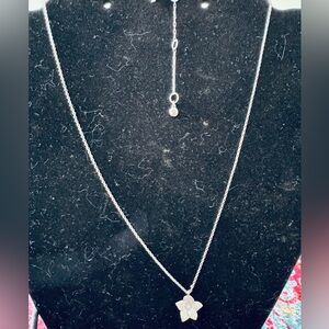 Kate Spade Silver Blooming Pave Flower Pendant Necklace